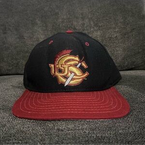 Vintage USC University Of Southern California Snapback Hat New Era Low Profile